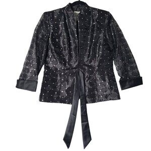🔥Sale -  R&M Richards Black Sparkle Jacket Size 12